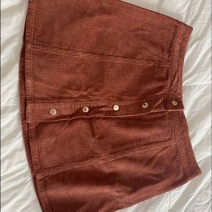 Corduroy mini skirt